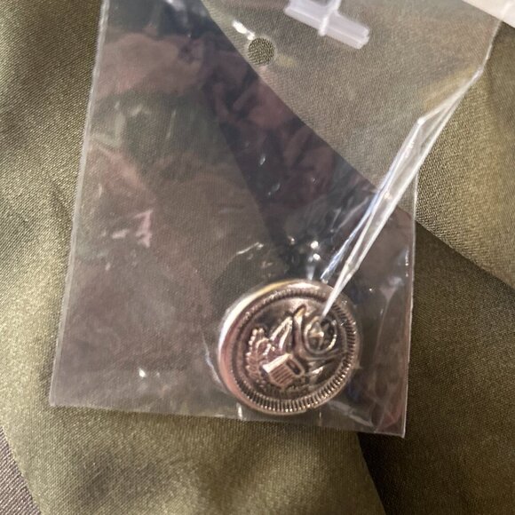 Olive Green SZ S Military Style Jacket/ Blazer Timeless Preppy Academia Office - Picture 7 of 9